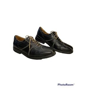 Sandro Comfortgel  Mens Shoes Leather Sz 11 D Black Laceup Comfort Casual Brazil